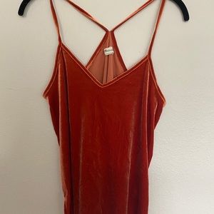 Madewell velvet tank top